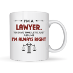 I'm a Lawyer. to Save time Let's just Assume I'm Always Right